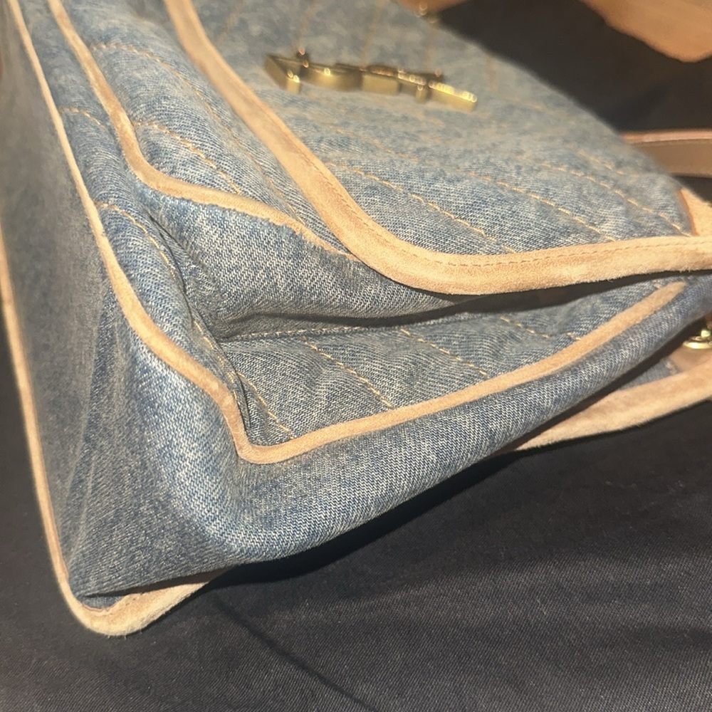 Saint Laurent Medium Monogram Matelasse Denim Niki Bag - Picture 10 of 16